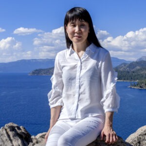 Lilly Weng, licensed massage therapist and founder of Reno Massage Tree, at Lake Tahoe.